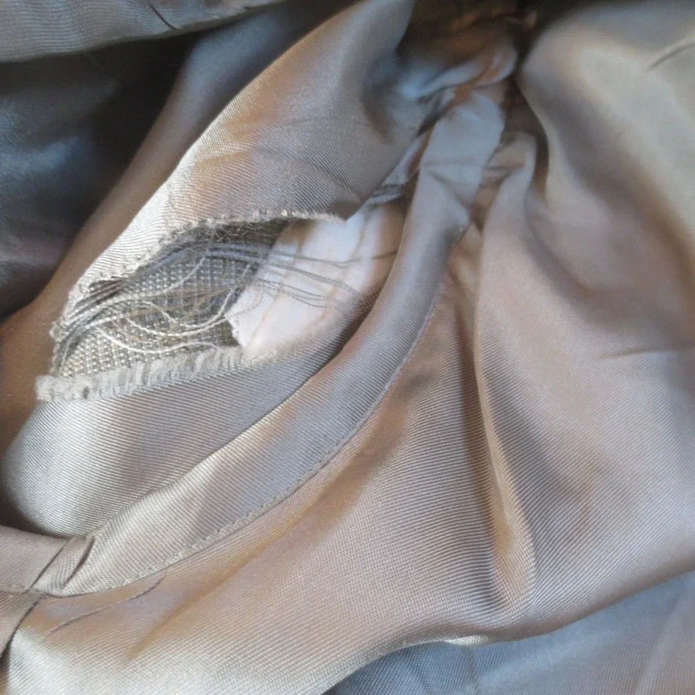 Vintage Palm Beach 2 Piece Suit Jacket Pants 35x32 Men Gray Lightweight Business
